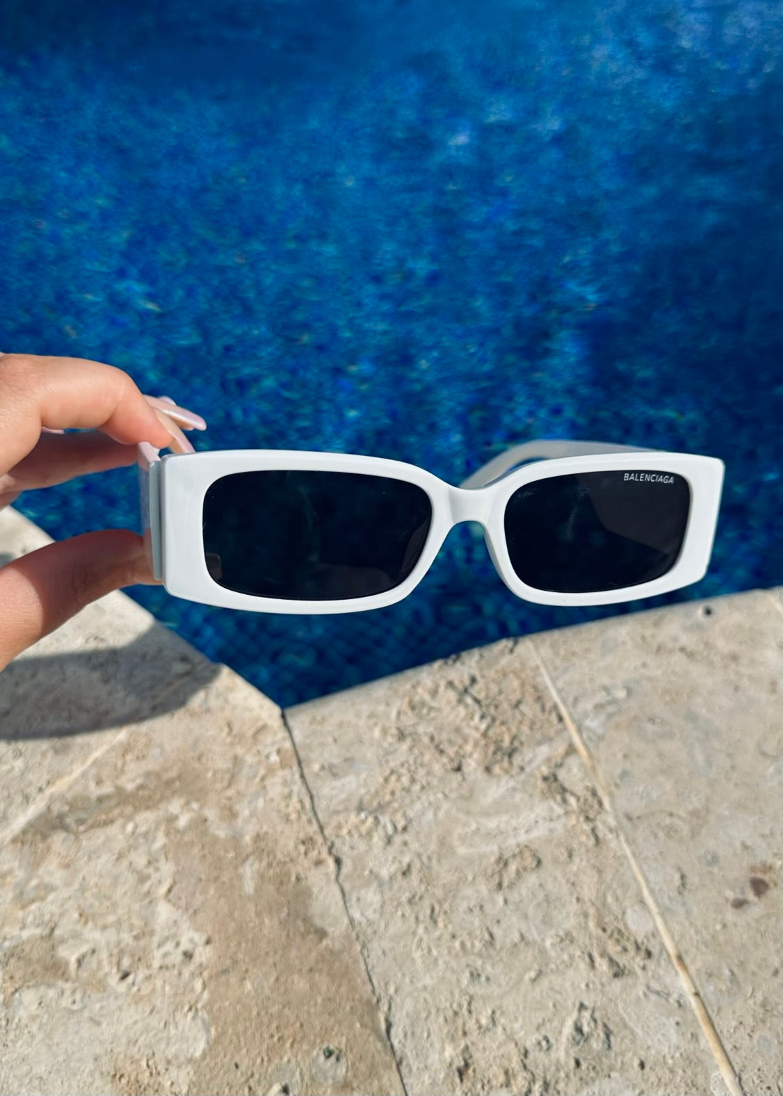 BB White Sunglasses