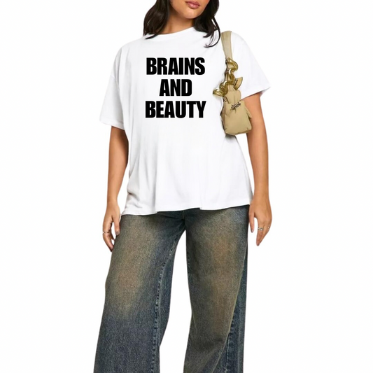 BRAINS AND BEAUTY T-SHIRT